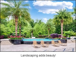 Landscaping adds beauty!